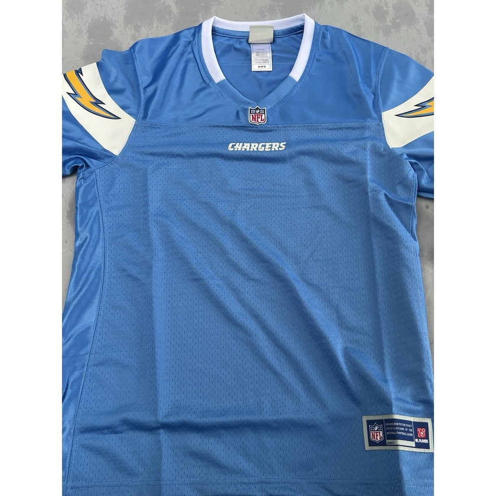 New‎ NFL Pro Line Women Los Angeles Chargers Jersey Medium Blue Blank Back